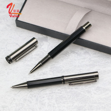 Luxo Gift Pen Set Design de moda Black Classical Metal Ball Gel Pen